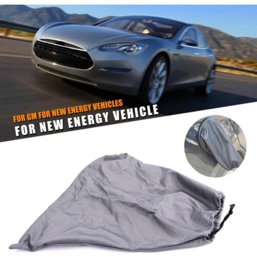 Grey Unique Portable Magnetic Charging Port Rain Cover Wear-resistant Car Cover Practical