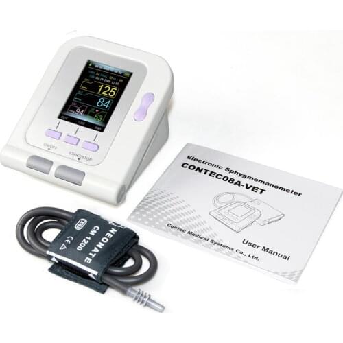 Vet Veterinary, OLED digital Blood Pressure & Heart Beat Monitor NIBP CONTEC08A-VET Animal