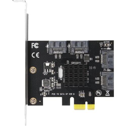 High Speed PCI-E To Sata 3.0 Expansion Add on Card Multiple Interfaces Ports Splitter For Chia Mining Disk Raid Extend Sdapter