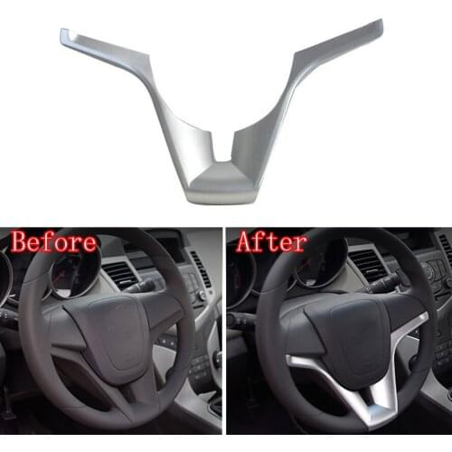 1Pc Interior ABS Steering Wheel Insert Cover Decor Trim Mouldings Frame Decoration For Trax 2013 2014 2015 Car Styling Covers