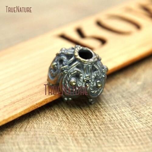 10Pcs Petal Electroplating Bronze Color Bell Shaped Accessory Cap Copper Accessory Cap Clearance Approx 14x12mm FC14823