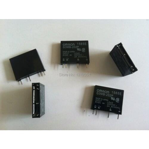 10pcs G3MB-202P DC-AC PCB SSR In 5VDC,Out 240V AC 2A Solid State Relay