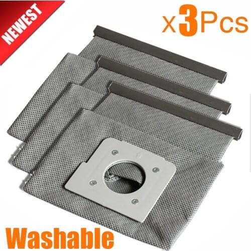 3Pcs New washable vacuum cleaner bags hepa filter dust bag cleaner bags For LG V-743RH V-2800RH V-943HAR V-2800RH V-2810