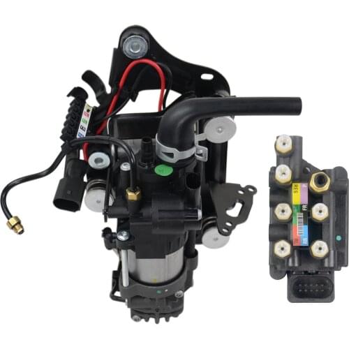 AP03 New Air Suspension Compressor Pump+Solenoid Valve Block 37206884682 For BMW 740eX 740i 740iX