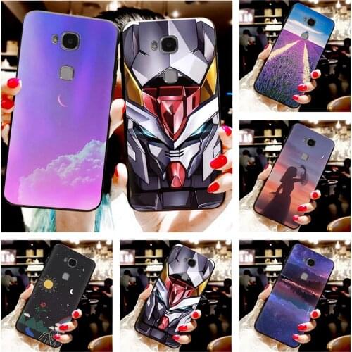 Cartoon For Boy Phone Case For Huawei Honor 5X Silicone Fashion Anti-dust Glitter Waterproof Cute