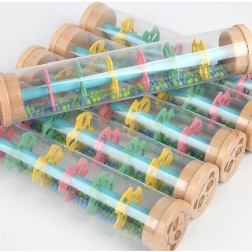 Kids Rainbow Hourglass Rainmaker Percussion Instrument Early Educational Toy Kid Kindergarten Music Aids Children Gifts