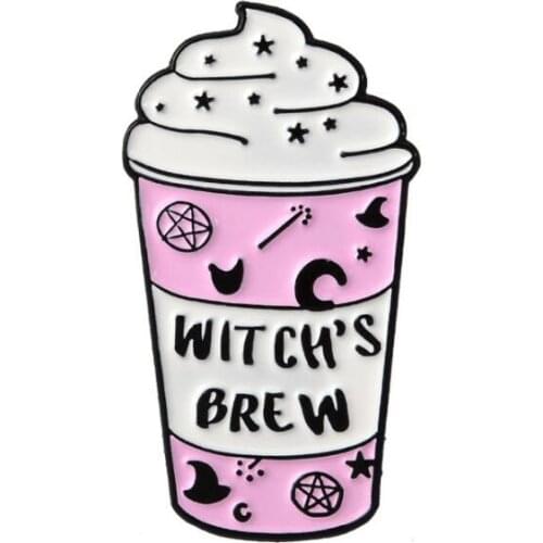 Factory direct custom Coffee lover enamel pin - Coffee Poop Juice lapel pin can be customized with your logo design