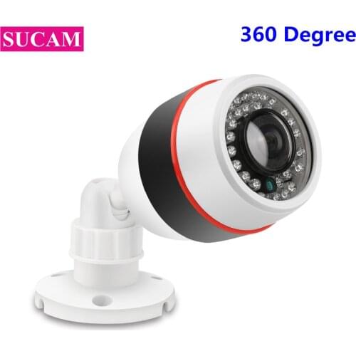 SUCAM Waterproof 360 Degree Fisheye 2MP 1080P IP Surveillance Camera Outdoor 3D Panoramic Vision Wired CCTV Cameras 25m IR