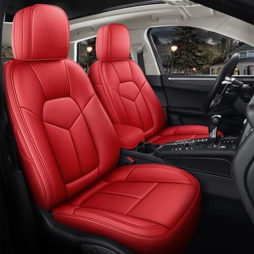 Custom leather car seat cover full set for alfa romeo giulia stelvio stelvio borgward bx5 bx7 car accessories interior styling
