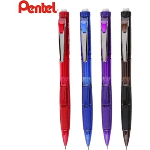 4 Pcs Pentel PD275 Mechanical Pencil 0.5mm side automatic pencil eraser Japan 4 Colors Writing Supplies Office & School Supplie