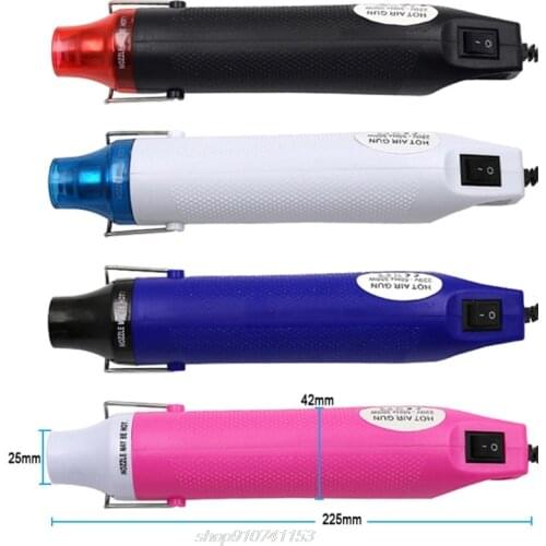 Mini Heat Gun Mini Handheld Hot Air Gun for DIY Embossing Shrink Wrapping Drying Paint 300W Electrical Heat JE21 21 Dropship