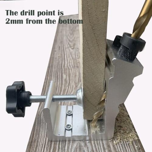 Bevel Hole Drill Guide Positioner Wear Resistance High Precision Scale DIY Drill Hole Locator for Woodworking Drilling Tool Kit