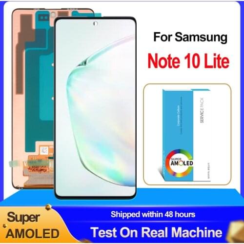 100% Original BROOWE 6.7'' LCD Display Touch Screen Digitizer Assembly For Samsung Galaxy Note 10 Lite N770F Display Replacement