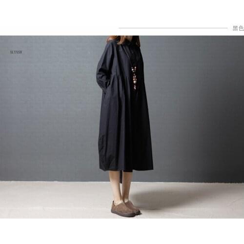 Autumn winter Maternity Dress Solid color Dresses for Pregnant Women Pregnancy Clothes Casual Pregnant Dress Maternity Clothing