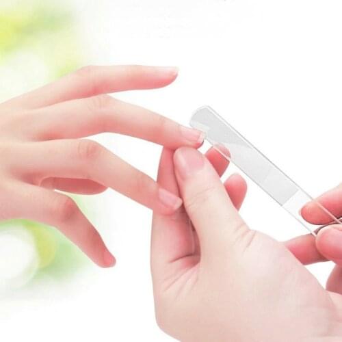 1Pc Nano Glass Professional Nail File Transparent Polishing Sanding Strip Pilnik Do Paznokci Nail Art Manicure Accessories Tools