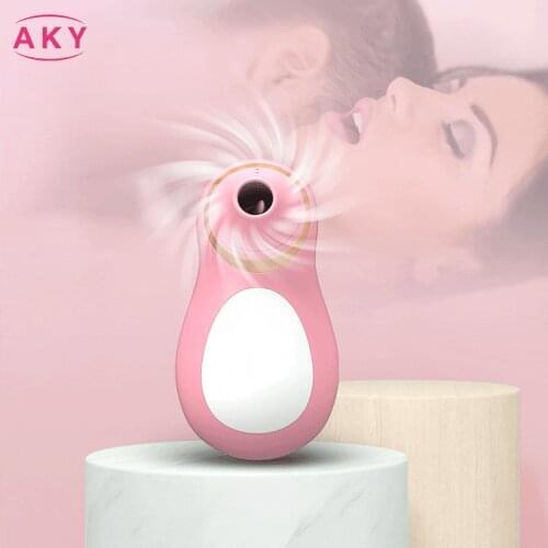 Penguin Oral Sucker Vibrator Sucking Licking Vibrator for Women Clit Nipple Stimulator Sexual Masturbator Erotic Adult Sex Toys