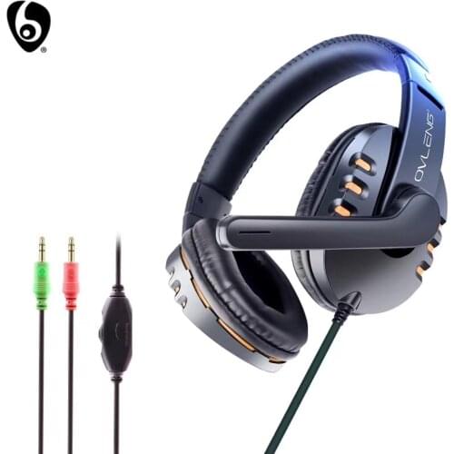 OVLENG X6 Wired Gaming Headphone E-Sports with Mic Stereo Surround Sound HIFI Headset for PC Laptop Computer 3.5mm Jack HD Voice