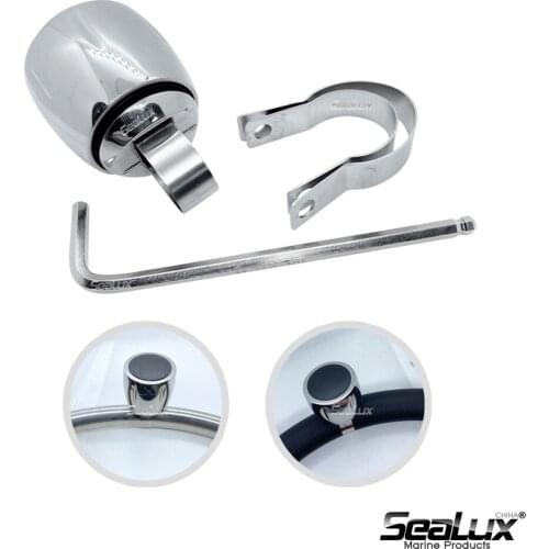 Sealux Universal Steering Wheel/Suicide Knob grip knob with bearings and PC cap for Car, Truck, amd Boat Marine Knob for Wheel