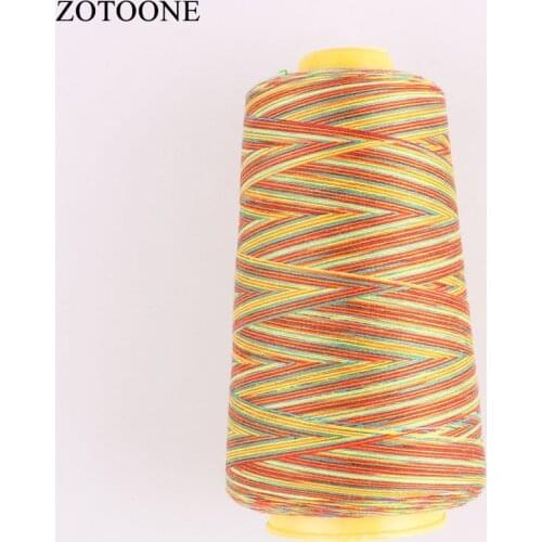 ZOTOONE 40S/2 3000 Yard Polyester Sewing Embroidery Threads Colorful Machine Yarn For leather Fabric Sewing Threads Accessory D