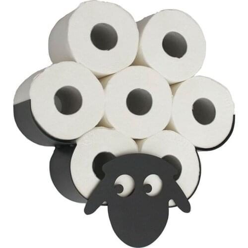 Sheep Style Toilet Paper Storage Racks Decoration Bathroom Iron Accessories Toilet Tissue Roll Holder Paper Bathroom Storage