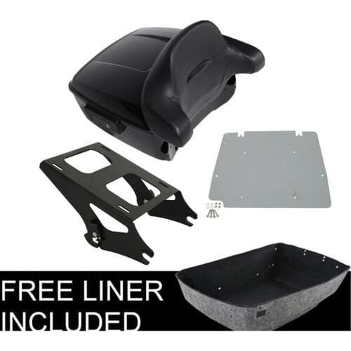 Motorcycle King Trunk Speaker Backrest Rack For Harley Touring Tour Pak Road King Street Glide 2014-2020