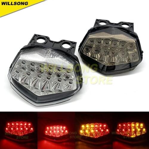 LED Rear Tail Brake Light Blinker Turn Signal Integrated Lamp For KAWASAKI NINJA 250/250R 08-12 Motorcycle Accessories Lighting