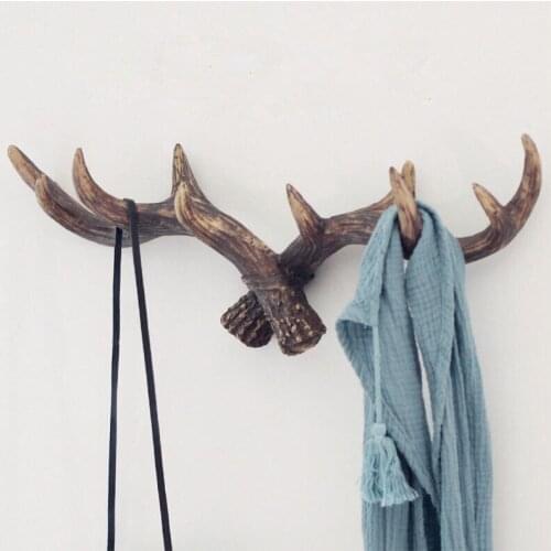Vidric American style household resin material rams horn looklik robe hooks,coat racks,clothes hooks home decorate accessories