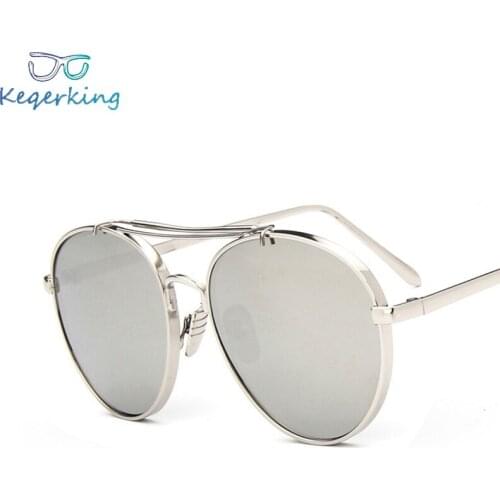 Vintage Sexy Ladies Cat Eye Sunglasses Women Fashion Clear Red Eyewear Metal Frame Sun Glasses For Female UV400 ZA-107