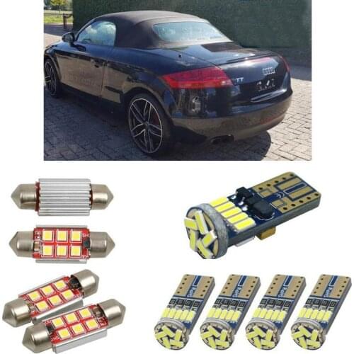 Interior led Car lights For audi TT roadster 8j9 cabrio Reading dome bulbs for cars error free License Plate Light 14pc/lot