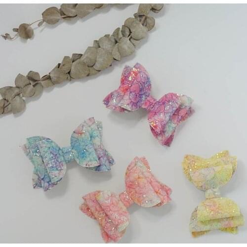 2PC Illusory Color Lace Bows Headwear Hairpin Hair Accessories Lovely Women Girls Kids Barrettes Lovely Beautiful Side Hair Clip