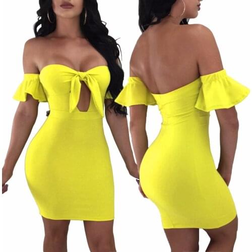 2019 Summer dresses Women Sexy tube Party dress Plus size off shoulder