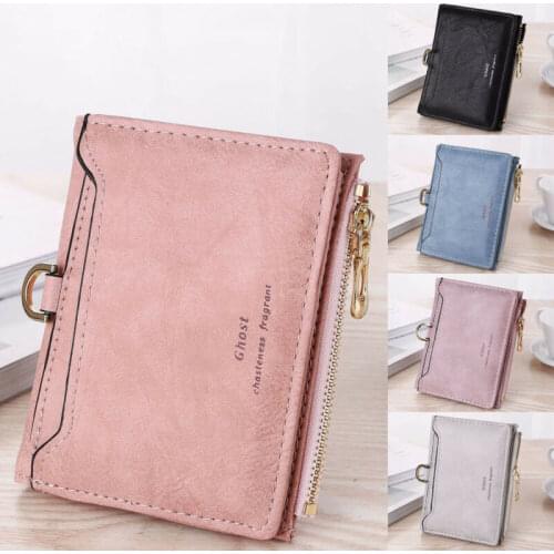 Women Short Wallet PU Leather Small Clutch Purse Handbag Ladies Folding Coin Card Holders