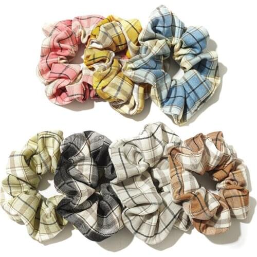 Women Hearwear Girls Hair Tie Striped Lady Scrunchies Ponytail Hair Female Holder Rope Pineapple Print Hair Accessories