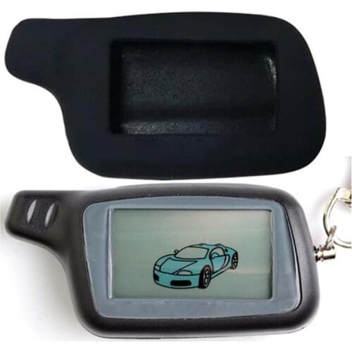 2-way X5 LCD Remote Control Keychain + Silicone Body Case for Russian Vehicle Security Two way car alarm TOMAHAWK X5 X3 Key Fob