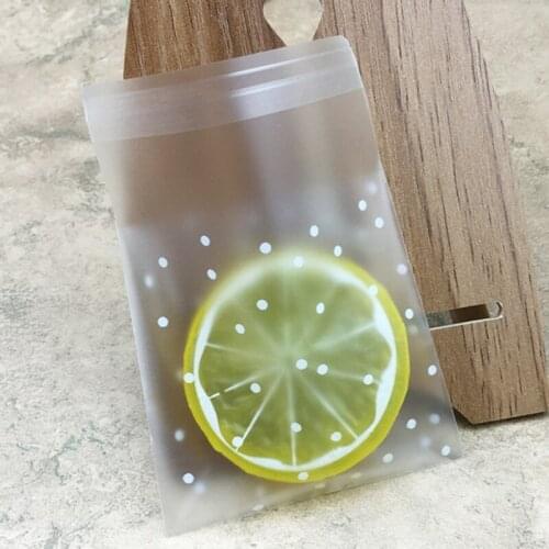 100pcs Translucent dots Plastic Bags cookie packaging bags cupcake wrapper self adhesive bags Birthday Christmas Party Gift bags