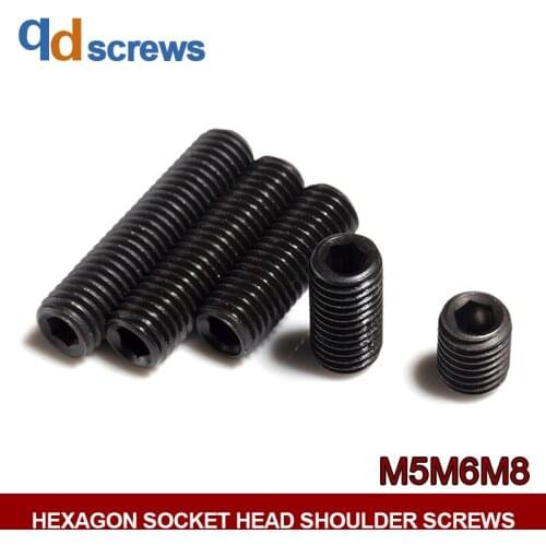 12.9 M5M6M8 alloy steel Tightening SET screw with hexagonal concave end in grade DIN916