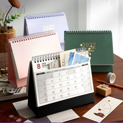 2022 Simno Creative Pocket Desk Calendar Storage Desktop Decoration Calendar