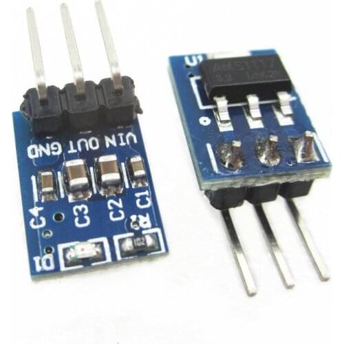 High Quality 5PCS 5V to 3.3V For DC-DC Step-Down Power Supply Buck Module AMS1117 LDO 800MA