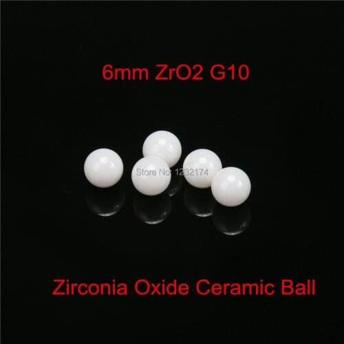6mm ZrO2 Zirconia Oxide Ceramic Ball G10 100pcs for valve ball,bearing, homogenizer,sprayer,pump 9mm ceramic ball ZrO2
