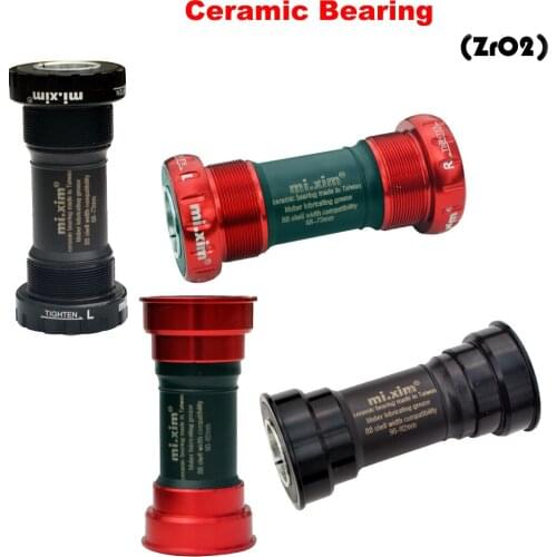 BB91 / BB92 Press in or Thread Ceramic Bearing Bottom Bracket Road Bicycle Axle Axis Mountain Bike Accessories Bicycle Parts
