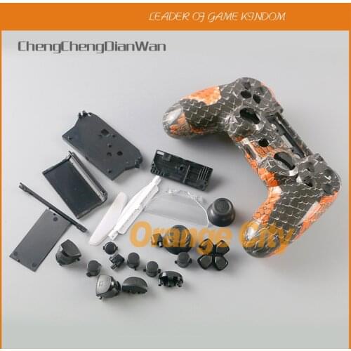 ChengChengDianWan Custom Housing Shell Mod Kit Case Cover dragon Game Controller Shell Housing Case for PS4 Controller Cover