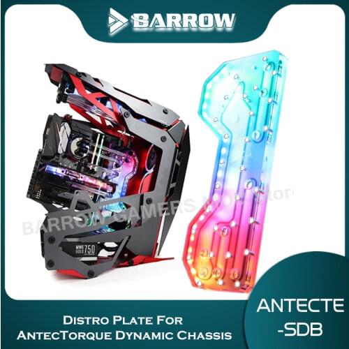 Barrow Distro Plate For Antec Torque Dynamic Chassis LRC2.0(5V 3Pin AURA) Water Cooling Program ANTECTE-SDB