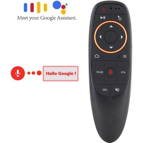 G10S Voice Control Wireless Air Mouse 2.4G RF Gyro Smart Remote Control with Microphone for X3 Pro AM7 Android TV Box