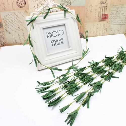 100pcs 65cm diy artificial green stem for diy floral arrangemanet brooch headware crafts wedding garland decoration access