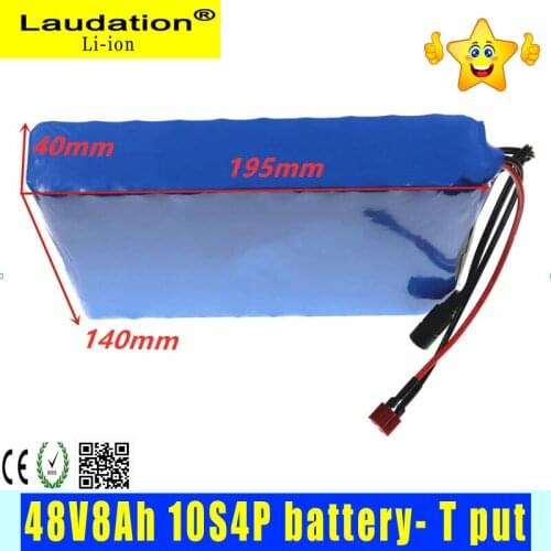 Laudatio 36v8ah10S 4P Lithium Battery Pack Built-in with Balanced 15a BMS, Suitable for Electric Bicycles, Scooters, Motorcycles
