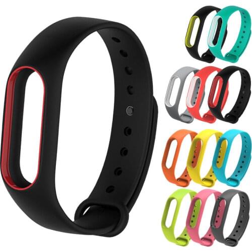 2020 Wrist Strap For Mi Band 2 Silicone Colorful Wristband for Mi 2 Smart Bracelet for Xiaomi Band 2 Watch straps