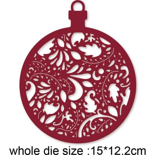 Metal Cutting Dies Christmas hanging ball 2020 new arrival craft Stencil For DIY Scrapbooking Paper/photo Cards Embossing Dies