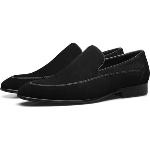 Fashion Black / Brown Casual Shoes Nubuck Leather Outdoor Shoes Mens Office Shoes