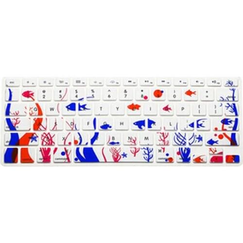 New Little Fish Pattern Color Keyboard Cover Protector Protective Film for Macbook Air Pro 13 15 17 Pro 15 with Retina Display