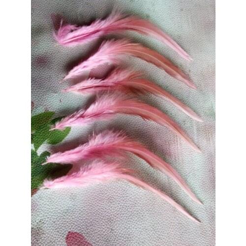 New! Pink 50 pc quality pheasant feather, 4-6 "/ 10-15cm DIY decoration accessories, weddings, family